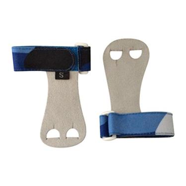 Imagem de (X-Large, Blue Camo) - PUSH Athletic Gymnastics Youth Hand Grips