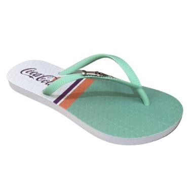 Imagem de Chinelo Dedo Feminino Casual Borracha Coca Cola CC3619-Feminino