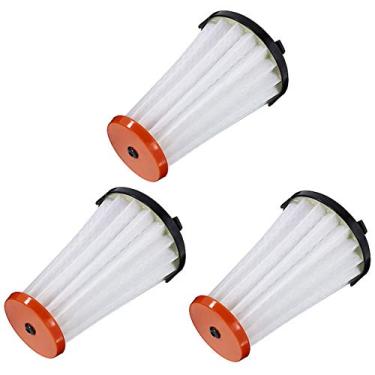 Imagem de HASMX Filtro de aspirador de pó E2 de substituição para aspirador de pó Electrolux Ergorapido EL2000 Stick Vacs & Rapido EL800, filtro de aspirador de pó substitui os números de peça: E2, estilo 2, EF144, EL65521, EL65521A (pacote com 3)