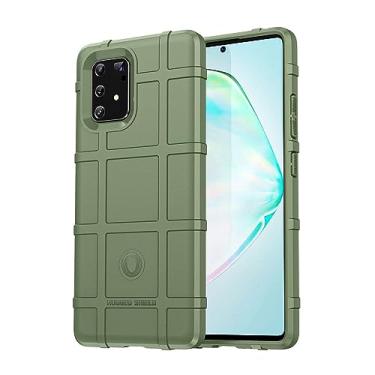 Imagem de Capa de telefone para Samsung Galaxy M80S, fibra de carbono refinada, anti-queda, anti-impressões digitais, proteção total de 360°