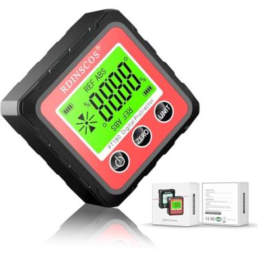 Imagem de Ferramenta de localizador de ângulo digital para localizador de ângulo magnético - inclinômetro digital - 4 de 90 graus para localizador de ângulo de cubo digital transferidor digital chanfrado