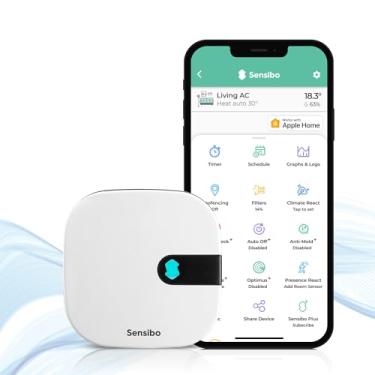 Imagem de Sensibo Air - Controlador de ar condicionado inteligente. Certificação Apple HomeKit. Instalação em 60 segundos. Mantém os recursos de conforto e economia de energia. Compatível com Google, Alexa