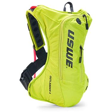 Imagem de USWE Outlander Pacote de hidratação 4L com bexiga de água de 3 litros, mochila de hidratação – mochila para ciclismo, MTB, corrida em trilha e mais, amarela