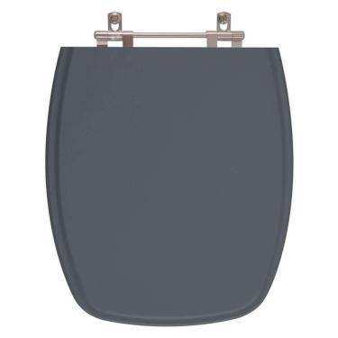 Imagem de Tampa de Privada em MDF Valentina Cinza Escuro para louça Santamarina