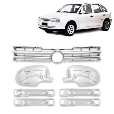 Imagem de Kit Aplique Maçaneta+Retro+Grade Diant. - Gol/Parati/Saveiro G2 1995 1