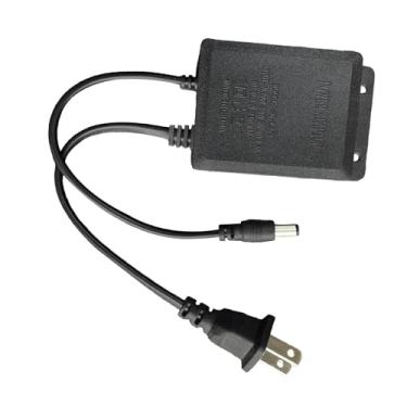 Imagem de YsXoWiui 12V 2A AC Adaptador Carregador Plugue de Parede Adaptador de Energia Portátil Transformador Cabo de Alimentação para Luzes de Tira LED Câmeras de Segu, preto