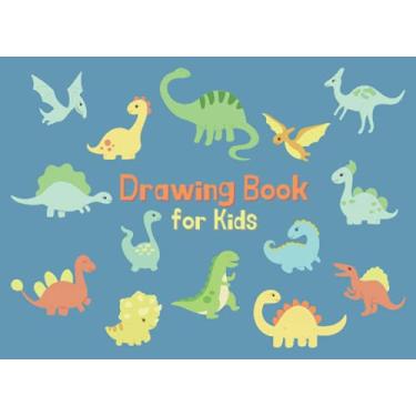 Imagem de Drawing Book for Kids: Sketch Pad with Baby Dinosaurs Pattern Cover for Drawing, Sketching or Doodling, Journaling, Great for Boys, Girls for Home, School or Traveling to Keep Your Child Busy
