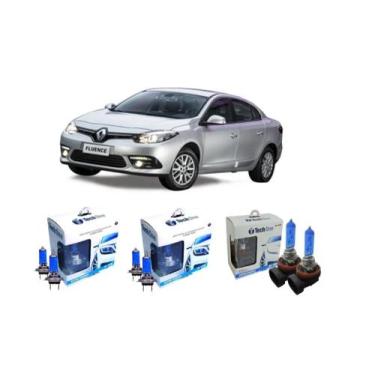 Imagem de Renault Fluence 2011 A 2018 Kit Super Branca Farol Milha - Blue lion