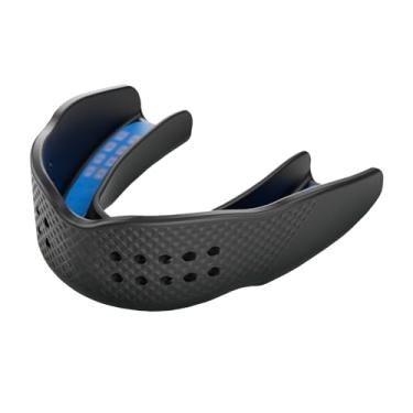 Imagem de Shock Doctor Protetor bucal Superfit – Alça de ajuste fácil/protetor bucal sem alças – Ajuste discreto perfeito para basquete, hóquei, lacrosse, todos os esportes