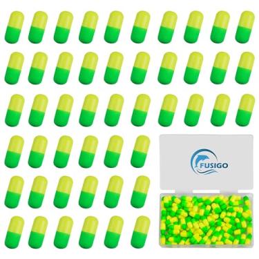 Imagem de 60 peças flutuadores de plataforma de pesca flutuadores de pompano flutuadores de espuma Snell oval espuma boia Walleye Rig Isca acessórios para fabricação de surfe pesca espuma flutua arnês