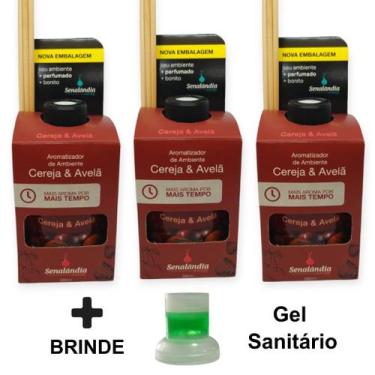 Imagem de 3 Difusor Ambiente Cereja com Avelã Casa Vareta Aromatizador Difusor 2