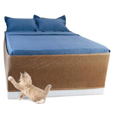 Imagem de Protetor Arranhador Cama Box Para Gatos - Au Au Miau Company, BEGE, CA