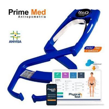 Imagem de Adipometro Clinico Prime Neo Azul Com Software 8.0 e Web - PRIME MED