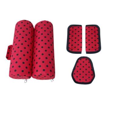 Imagem de Kit Segura Bebe Rn Rolinho+Protetor Cinto Para Bebê Conforto - Luma Co