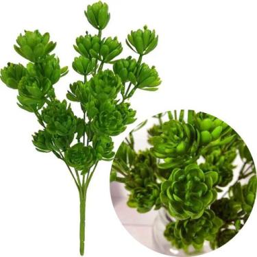 Imagem de Kit 4 Planta Artificial Broto Suculenta Arranjo Flor 30cm - Gici Decor