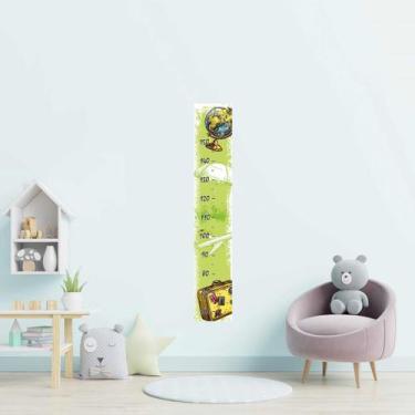 Imagem de Régua Adesiva Infantil Volta Ao Mundo N09163 20x115CM - Adesivo BR