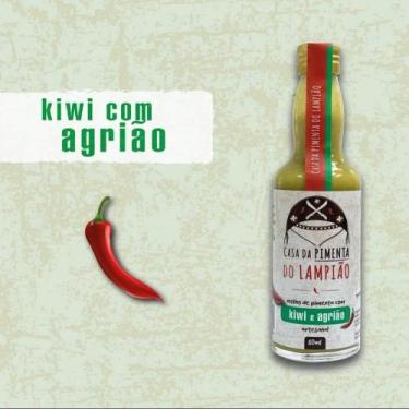 Imagem de Kit com 3 unidades, Molho De Pimenta Com Kiwi e Agrião 60 ml - Casa Do