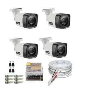Imagem de Kit 4 Câmeras Bullet Hd 720p 1Mp Com Cabo e Conectores - Citrox