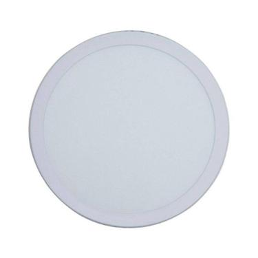 Imagem de Painel Plafon Led de Sobrepor Modaza Redondo 24W, Branco 6500K