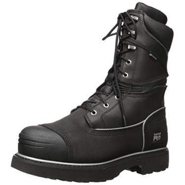 Imagem de Timberland PRO - Mens 10" Gravel Pit Mining Boot Steel Safety Toe Waterproof Insulated, Size: 9 D(M) US, Color: Black
