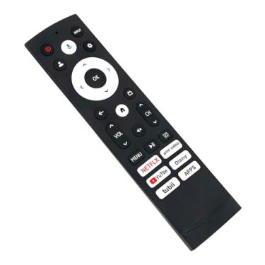 Imagem de Controle remoto de substituição de voz ERF3AF90H compatível com Hisense Smart Google TV 40A4K 75U8K 85U8K 100U76N 55U7K 43A4K 65U7K 55U8K 32A4K 85U7K 65U8K 75U7K 100U8K 55U8KM 65U88 KM 85U88KM 75U88KM