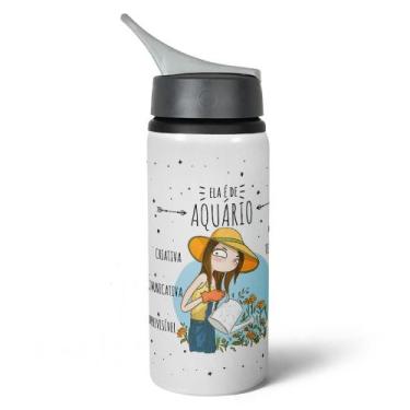 Imagem de Garrafa Squeeze NK Signos - Ela é de Aquário - 600ml - JPS INFO