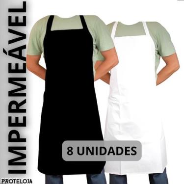 Imagem de Kit 08 Avental Impermeável de Pvc Açogueiro para Cozinha Peixaria Lava