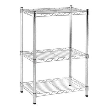 Imagem de Estante Organizadora Multiuso Metal Cromada - Cromada - Spaceo