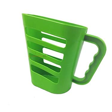 Imagem de Suporte Porta Leite Iogurte Saquinho 1 Litro Plástica Cozinha Verde - AMZ