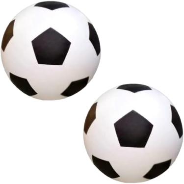 Imagem de 2x Bola De Futebol Vinil Pingo Dente De Leite 22Cm Infantil (Branco)