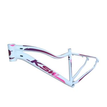 Imagem de Quadro Ksw Mwza Feminina Aro 29 Mtb Cabeamento Interno Material Alumin