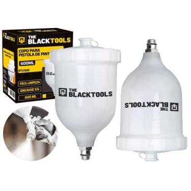 Imagem de Kit 2 Copo Para Pistola De Pintura 600ml The Black Tools