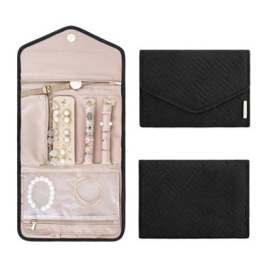 Imagem de Bolsa organizadora de joias BAGSMART Travel Roll Black