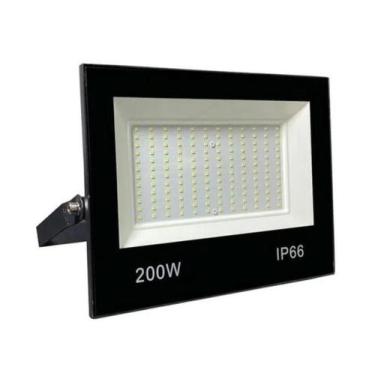 Imagem de Refletor Led Holofote 200W Branco Frio Ip67 Resistente Praia - Eletric