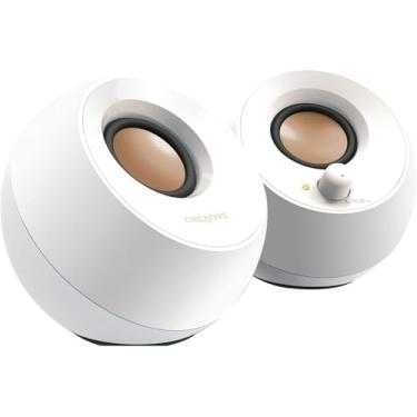 Imagem de CAIXA DE SOM 2.0 PEBBLE USB TIPO A 2W RMS CREATIVE LABS BRANCA 51MF1680AA001
