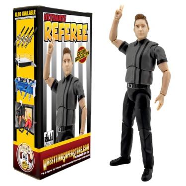 Imagem de Ultimate Dark Gray Referee with Deluxe Articulation for Wrestling Figures