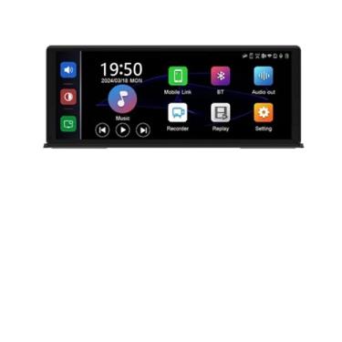 Imagem de 11.3" Car DVR Carplay Android Auto Dashcam 4K 3840 * 2160 Câmera frontal e traseira 1080P Controle de voz BT FM GPS Gravador Lente dupla(T60DSG,128GB)