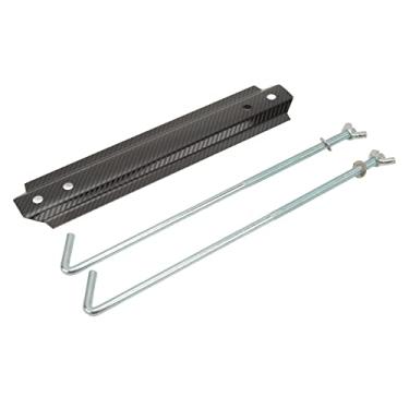 Imagem de Bateria do Carro Segure Em Suporte, o Kit de Suporte Bateria de Aço Inoxidável Universal Amarre o Suporte de Montagem, Suporte Cruzado Com Parafuso Com Parafuso (Fibra de carbono)