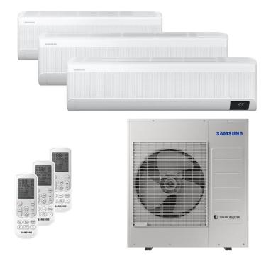 Imagem de Ar-Condicionado Multi Split Inverter 34000 BTUs Samsung Quente e Frio (1 Evap. hw 12000 + 2 Evap. hw 18000) 220V
