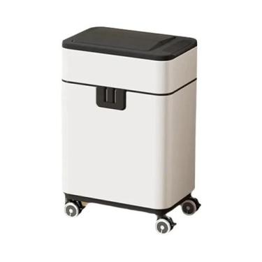 Imagem de Lixeira Inteligente Sem Toque Em Aço Inoxidável Com Sensor Automático,