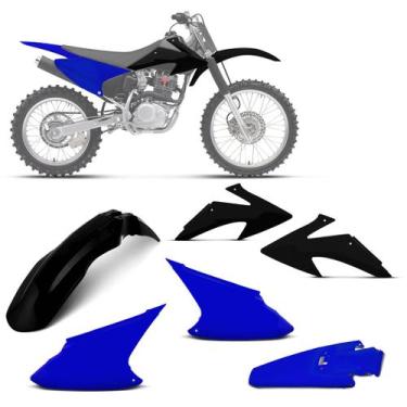 Imagem de Kit plástico personalizado crf 230f 2008 à 2014 - 4 itens (paralama di