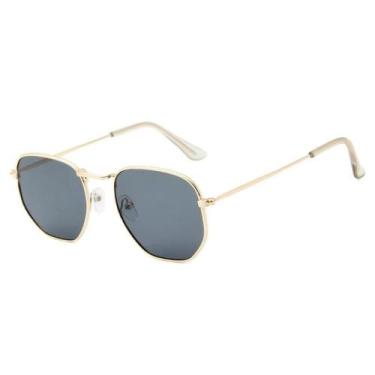 Imagem de Oculos de Sol Estilo Hexagonal Aviador Casual Unissex - Luke Sports, F