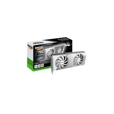 Imagem de Placa de Vídeo Inno3D RTX 5070 Twin X2 OC WHITE NVIDIA GeForce, 12GB, GDDR7, 2542MHz, Blackwell, DLSS4 - N50702-12D7X-195064W