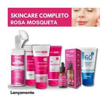 Imagem de Kit Skincare Rosa Mosqueta Hidratante, Sérum Rosa Mosqueta Clareador, 
