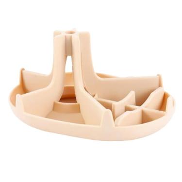 Imagem de Fxzqgnh Escorredor de Silicone para Copos E Mamadeiras Na Cozinha, Amarelo Alaranjado, Tamanho real