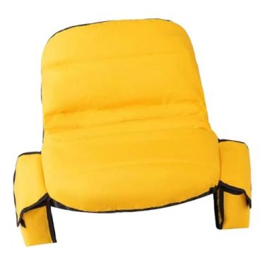 Imagem de WeiLaiKeQi Capa de assento para cortador de grama, capa de almofada para trator de gramado, cordão elástico para fixação, tecido Oxford premium, acessório, Laranja