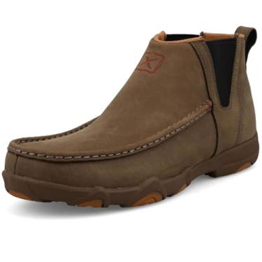 Imagem de Twisted X Moc masculino Chelsea Ultralite X Driving 10 cm, Shitake, 45