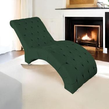 Imagem de Espreguiçadeira Relaxante Para Descanso P02 Linho Verde