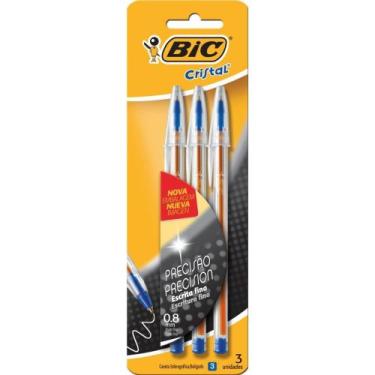 Imagem de Caneta Esferográfica Cristal Fina Azul - BIC