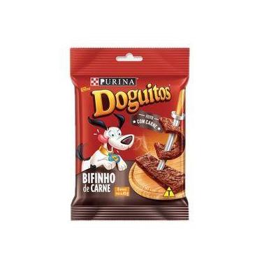 Imagem de Petisco Doguitos Rodízio Para Cães Adultos E Filhotes Sabor Carne 65g 